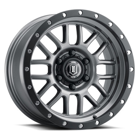 ICON VEHICLE DYNAMICS ICON ALLOYS ALPHA GUN MTL - 20 x 9 / 8 x 6.5" / 19MM / 5.75" BS 1220908057GM